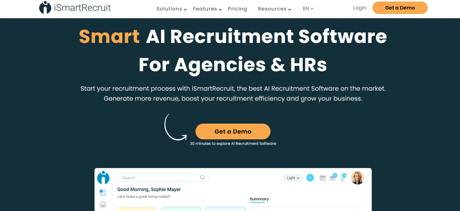 Ismartrecruit.png - Top 26 Best Ai Ats Applicant Tracking Systems In 2026 (Hr Reviews) Ismartrecruit