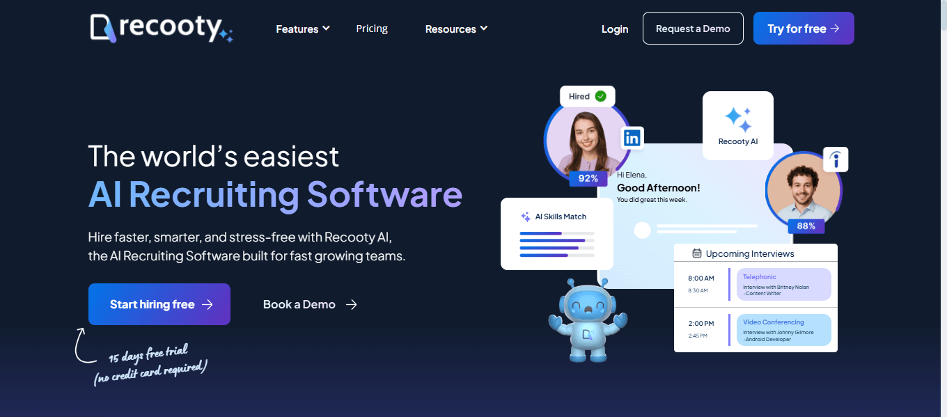 Best Ai Recruiting Software For Smbs Hr Teams Recooty