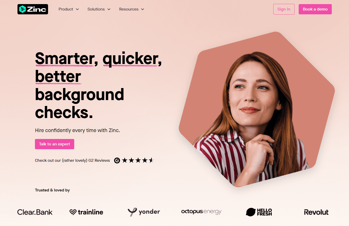 Zinc Background Verification