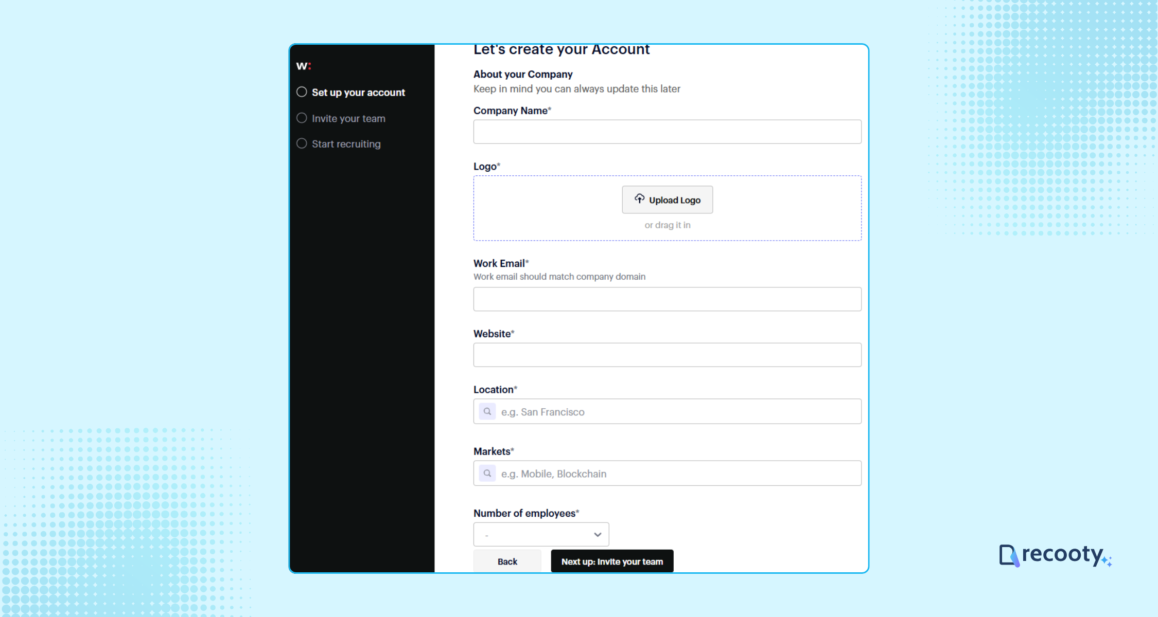Complete Recruiter Onboarding
