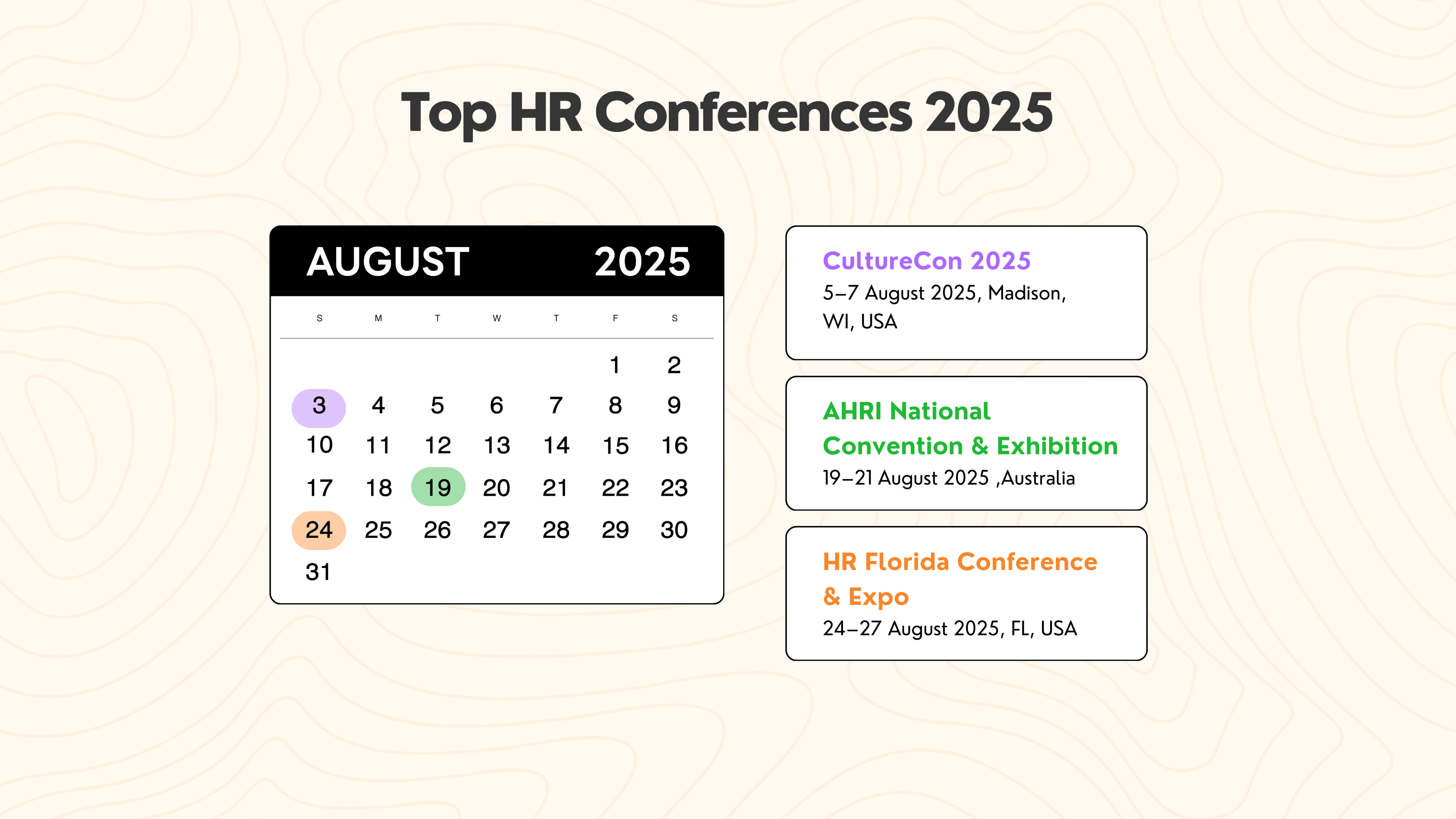 August 2025 - 36 Top Hr Conferences To Attend In 2025 August 2025