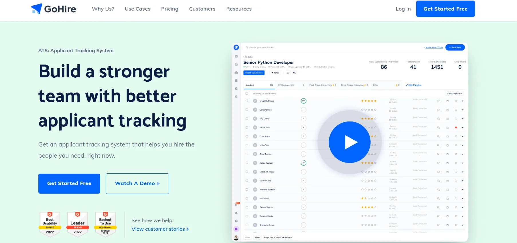 Gohire.png - Best Ats For Healthcare Businesses In The Uk 2026 Gohire