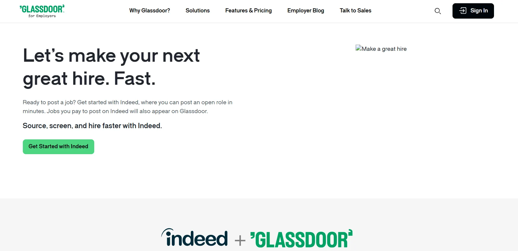 Glassdoor job posting